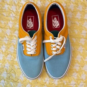 Vans Yellow and Blue Casual Sneakers